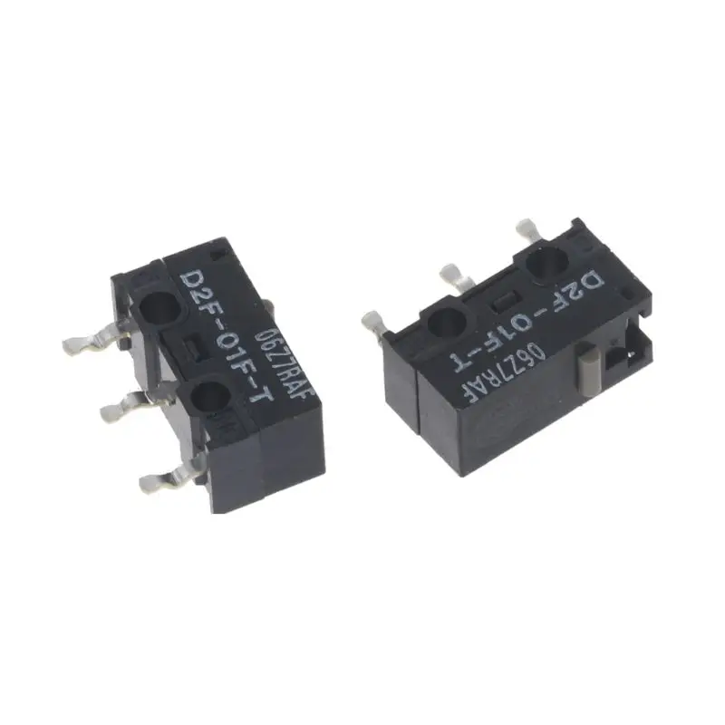 2021 새로운 2Pcs 마우스 마이크로 스위치 D2F-01F-T 회색 로지텍
