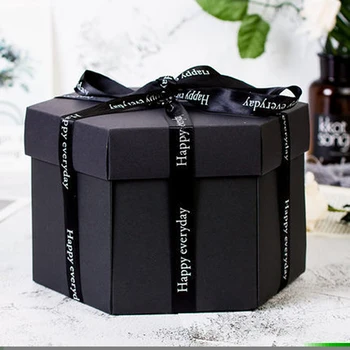 Caja de explosión DIY para álbum de recortes, caja de explosión para boda, álbum de fotos creativo de aniversario, suministros de regalo sorpresa romántico de cumpleaños