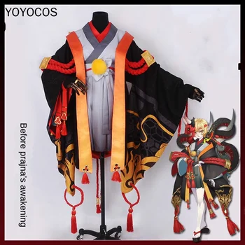 

YOYOCOS Game Onmyoji Halloween Costume Hannya Cosplay Costumes Set The Kimono Dress halloween costumes for women adult