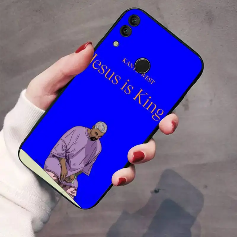 Kanye Omari Tây Rap Điện Thoại Ốp Lưng Huawei Honor 7C 7A 8X 8A 9 10 10i Lite 20 NOVA 3i 3E huawei silicone case Cases For Huawei