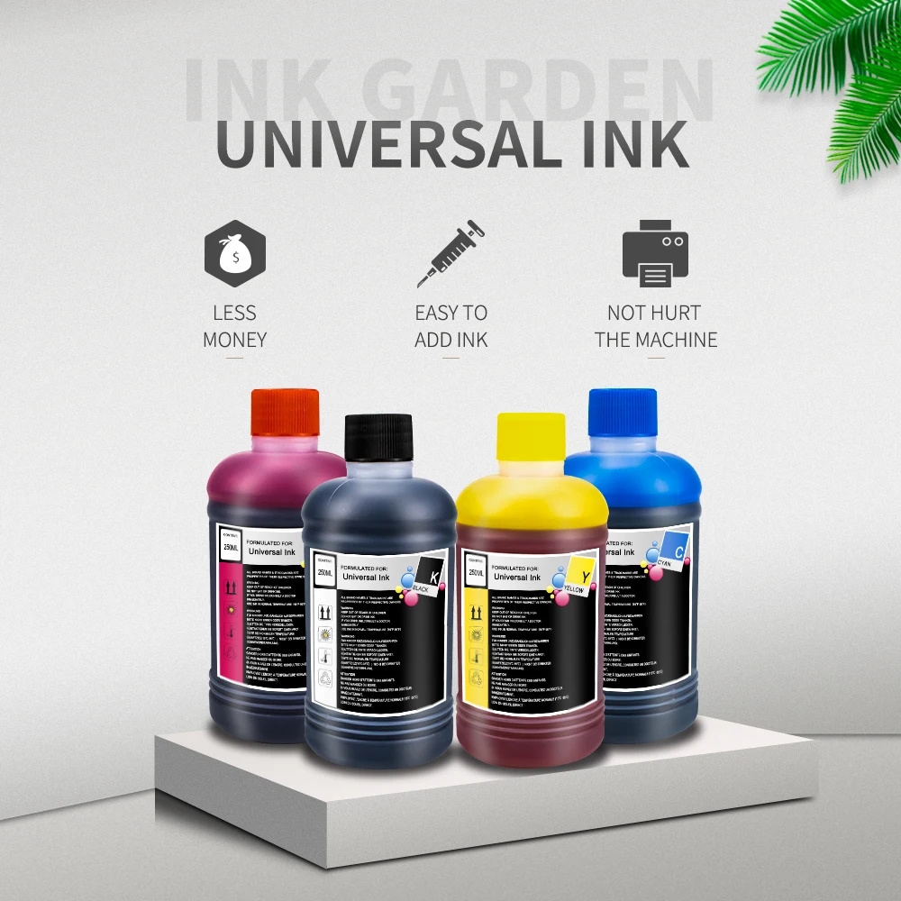 250 ML Universal Refill Ink Kit for Epson Canon HP Brother Printer CISS Ink And Refillable Printers Dye
