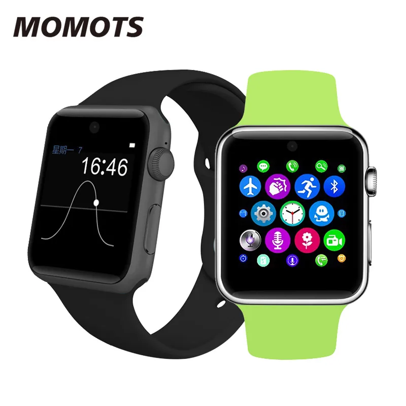  MOMOTS DM09 Full Touch Screen Camera Smart Watch Support SIM Card Phone Call Sleep Monitor Smart Ba - 4000015674134