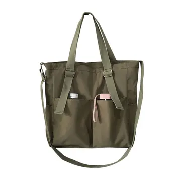 Female Bag Shoppers Simple Fashion Zipper Handbags Shoulder Waterproof Large Capacity Tote Bags Women's Brand Crossbody 6