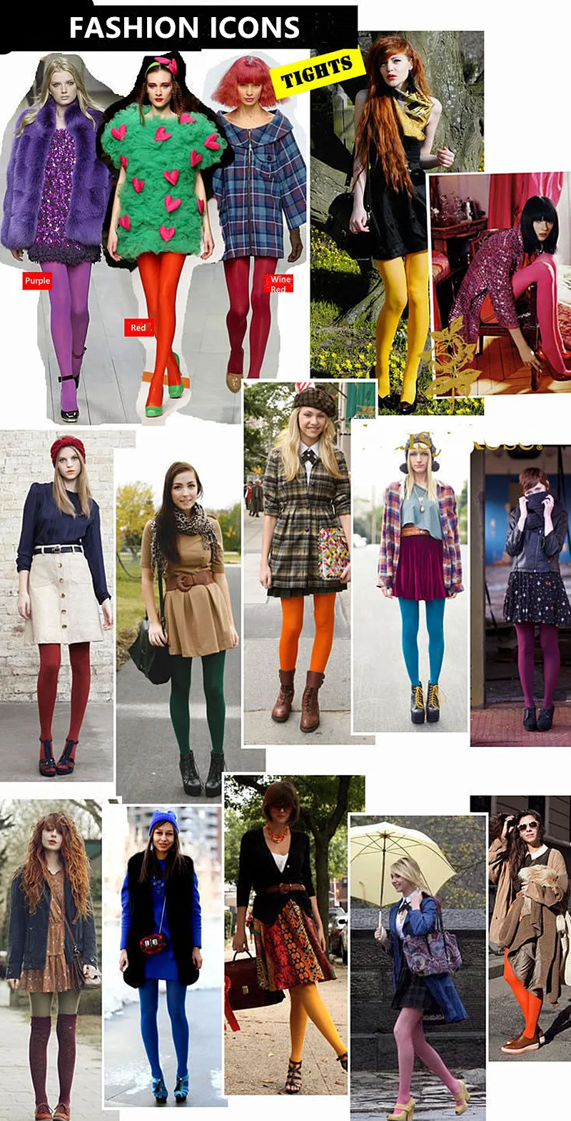 Description Picture 4 of itemSpring Autumn 80 Denier Velvet Women Pantyhose Candy Color Hose Female Tights Thin Leg Women Tights Velvet Seamless Stockings