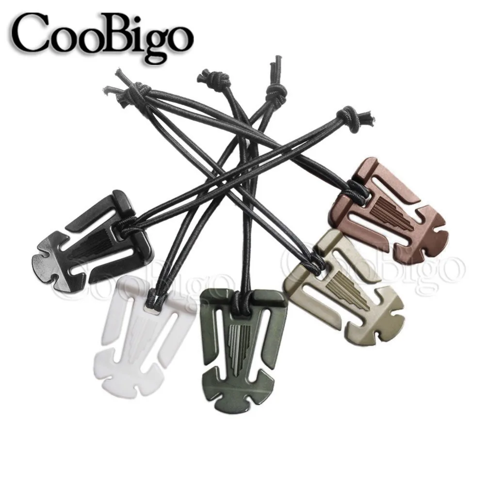 Molle Tactical Backpack Buckle Carabiner Clips Elastic Rope bing