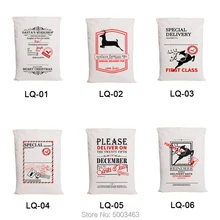 Рождественские мешки 100 шт/партия Санта мешок на завязках вечерние холщовые сумки Горячая Санта Клаус Детская сумка Рождественский подарок