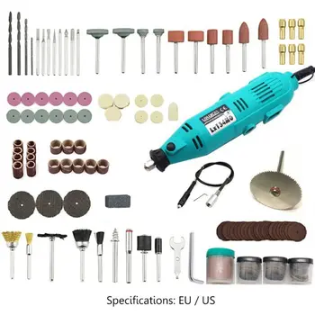 

1Set US/EU Plug Electric Grinder Mini Drill Polishing Machine Variable Speed Kit