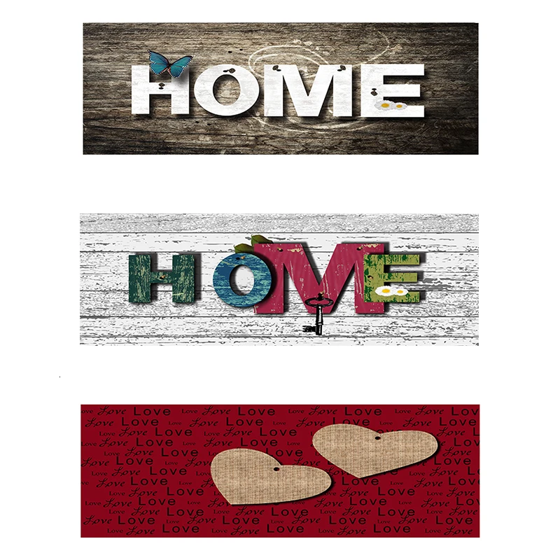 60*180 см деревянная доска с принтом Love Home, длинный напольный коврик для ванной, кухни, коврик для фойе, Впитывающий Коврик, ковры для гостиной