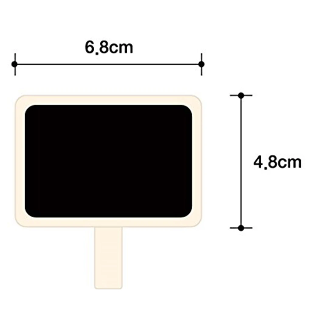 Mini Wooden Blackboard Clamps Note Retangle Chalkboard Clip Tag Message Board for Wedding Party Paper Photo DIY 10pcs wooden blackboard wooden chalkboard