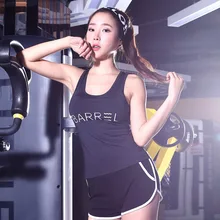 Спортивный беговой Жилет Для Йоги Женский фитнес Быстросохнущий камзол облегающие Леггинсы для йоги и аэробики дышащая впитывающая Базовая рубашка