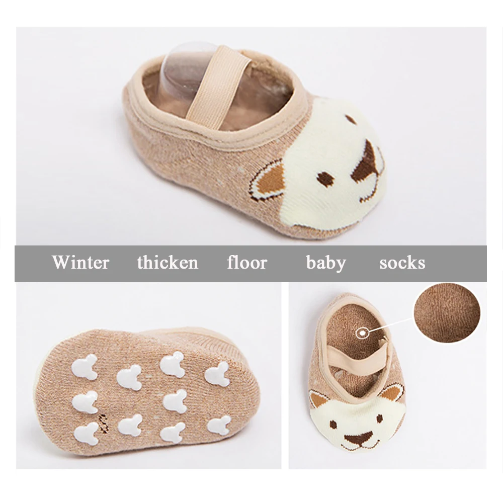 Хлопковые носки унисекс с рисунком детские Нескользящие короткие носки-башмачки для малышей обувь для малышей нескользящие носки для малышей