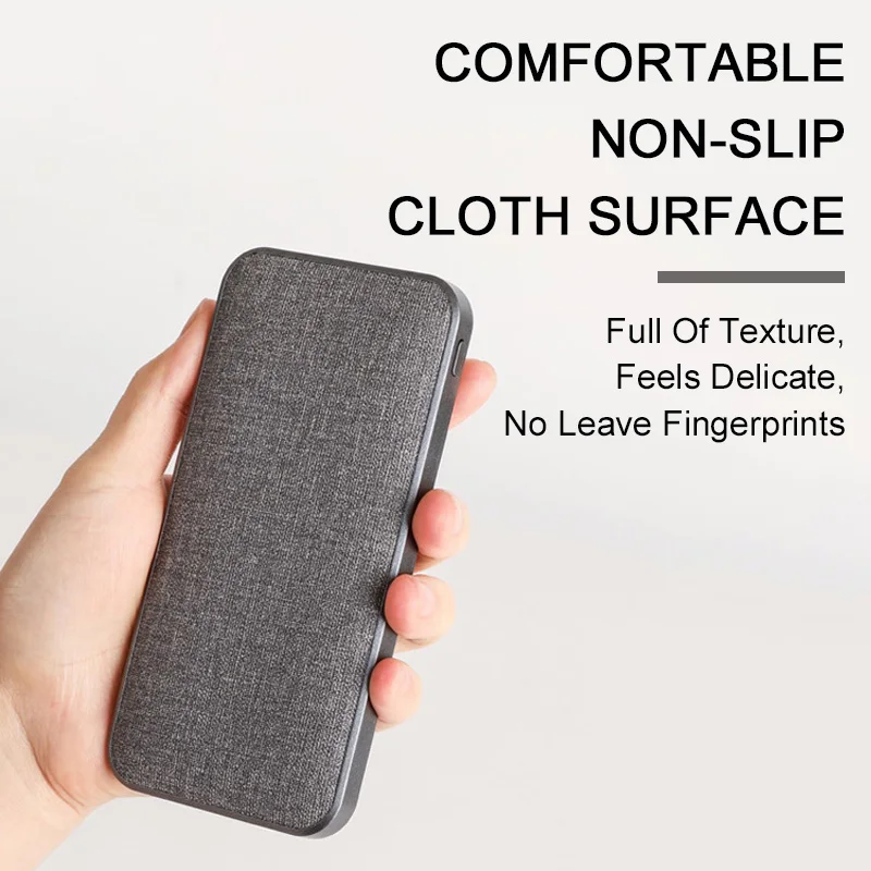 CASEIER Cloth 10000mAh Power Bank For iPhone 12 11 Pro X XR XS Max Fast Charging Portable Powerbank For Xiaomi Huawei Poverbank CASEIER Cloth 10000mAh Power Bank For iPhone 12 11 Pro X XR XS Max Fast Charging Portable Powerbank For Xiaomi Huawei Poverbank