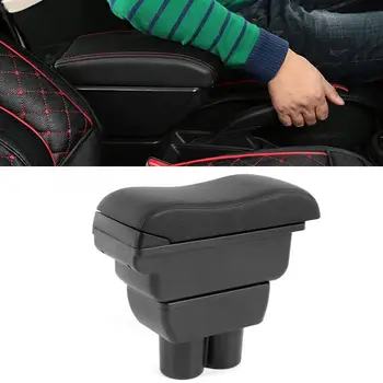 

Armrest Box Car Central Armrest Storage Box Modification Accessories Fit for Suzuki Jimny ABS + PU Black Car Accessories