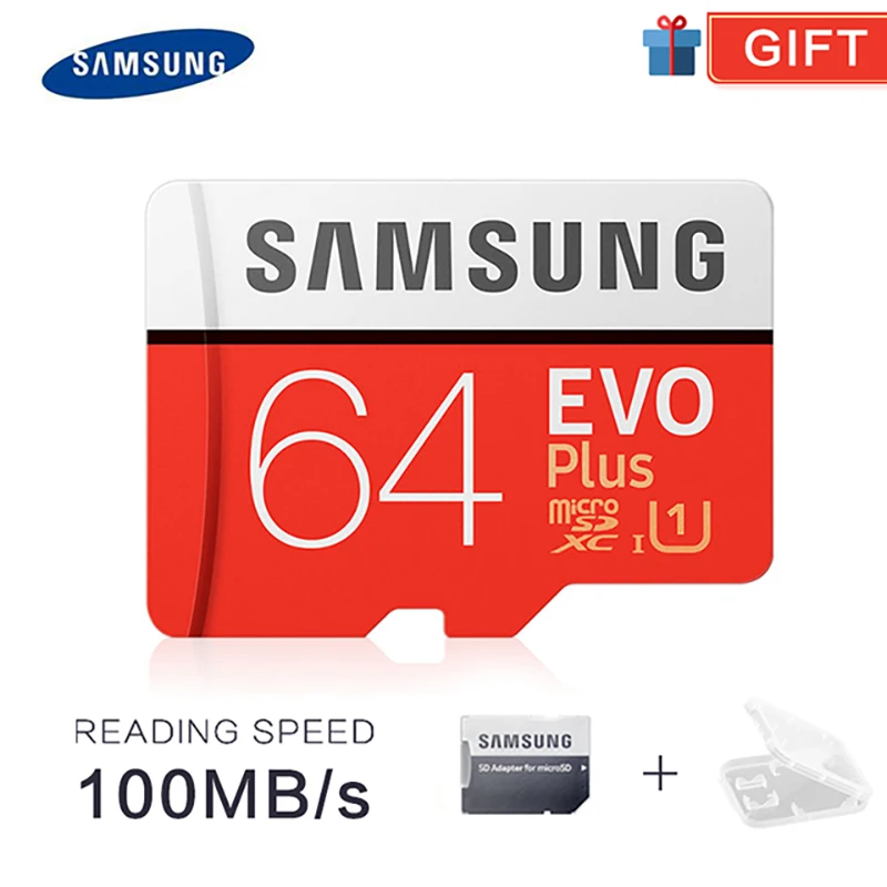 SAMSUNG карта памяти Micro SD класс 10 100 ГБ 32 64 128 | Компьютеры и офис