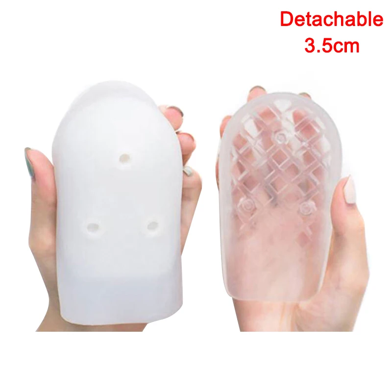 detachable Useful Invisible Height Lift Heel Pad Sock Liners Increase Insole Pain Relieve Tool MUG88 - Color: detachable