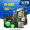 Материнская плата Atermiter X79 Turbo, LGA2011, ATX Combos E5 2689, ЦПУ 4 шт. x 4 ГБ = 16 ГБ, DDR3 ОЗУ 1600 МГц, PC3, 12800R, PCI-E, NVME, M.2 SSD ► Фото 3/6