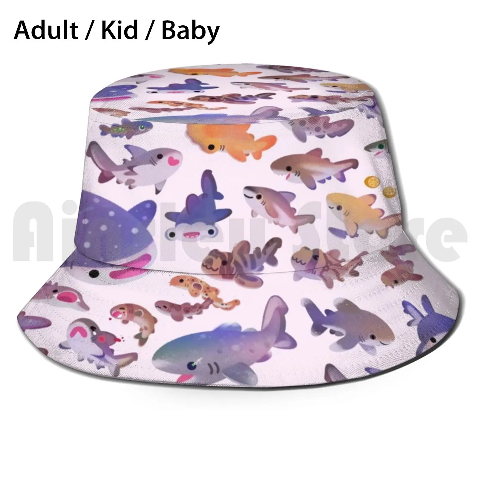 Shark Day 2 Pastle Sun Hat 1559 Bucket 