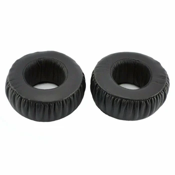 

1pair Wired Headphones Round On-Ear Cushion Noise Proof Soft PU Leather Replacement Parts Protective Ear Pads For Sony MDR XB500