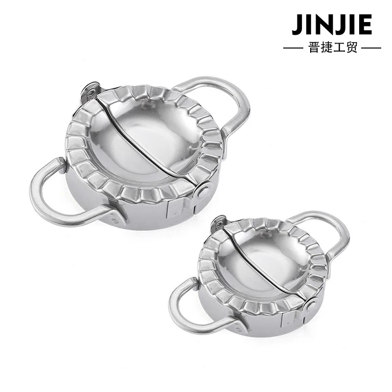 

Stainless Steel 304 Dumpling Maker Small Large Size Manual Quick Dumplings Dumpling Wrapper Mould with White Box
