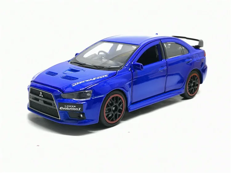 Новинка 1/32 JACKIEKIM Mitsubishi Lancer EVO X 10 BBS RHD литая модель автомобиля игрушки для детей Подарки для мальчиков девочек - Color: B