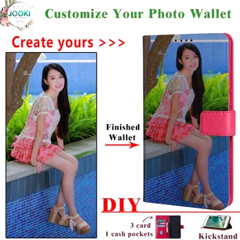 

J3 2017 leather case wallet embossed Customize Your Photo retro pu leather flip wallet cover case for samsung galaxy j3 2017 Case Wallet