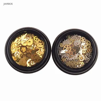 

2 Box Mini Mixed Steampunk Cogs Gear Clock Charm UV Frame Resin Jewelry Fillings