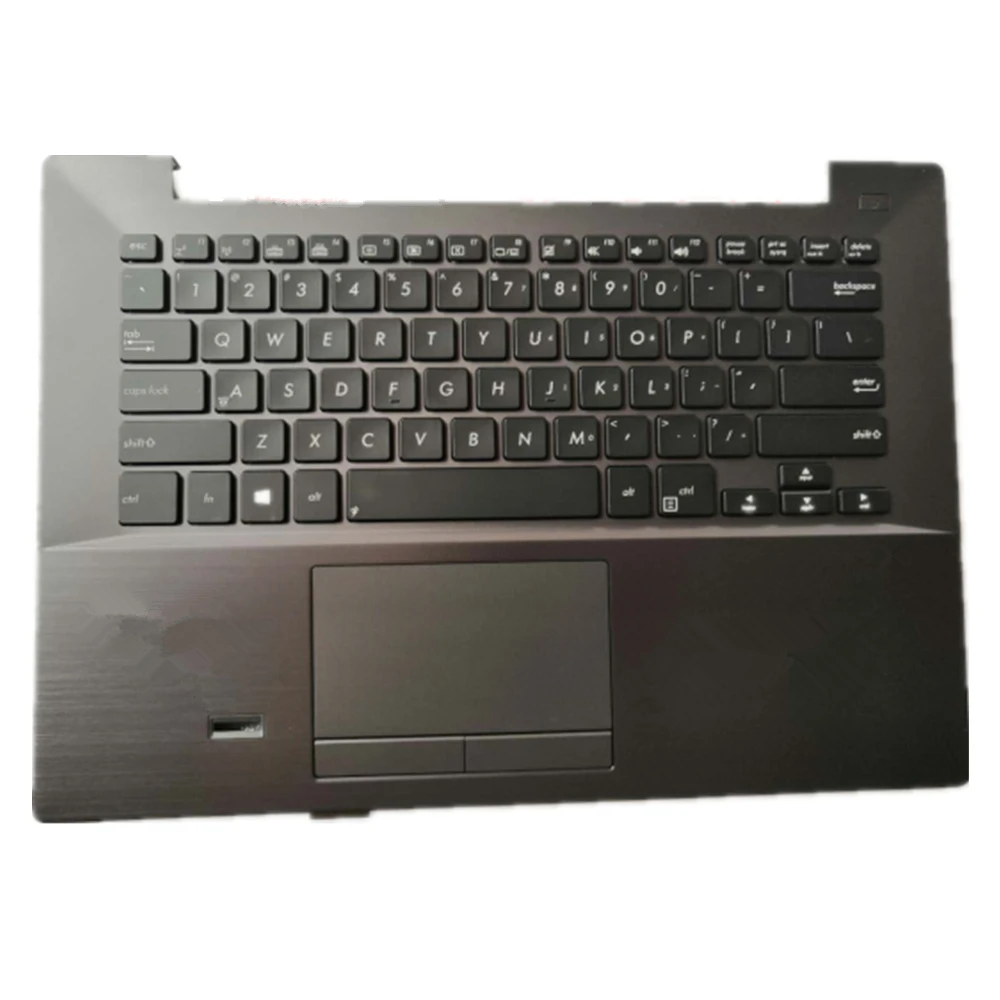 

Чехол для клавиатуры ноутбука с верхней крышкой, подставка для рук для ASUS PRO Advanced B451 B451JA, черно-серый, английская версия для США