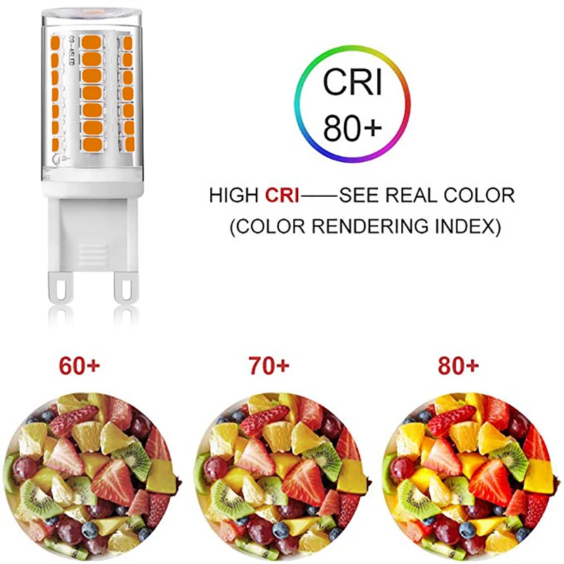 Dimmable светодиодный G9 Лампа без мерцания AC110V 220V 45 S 2835SMD 3W светильник керамический