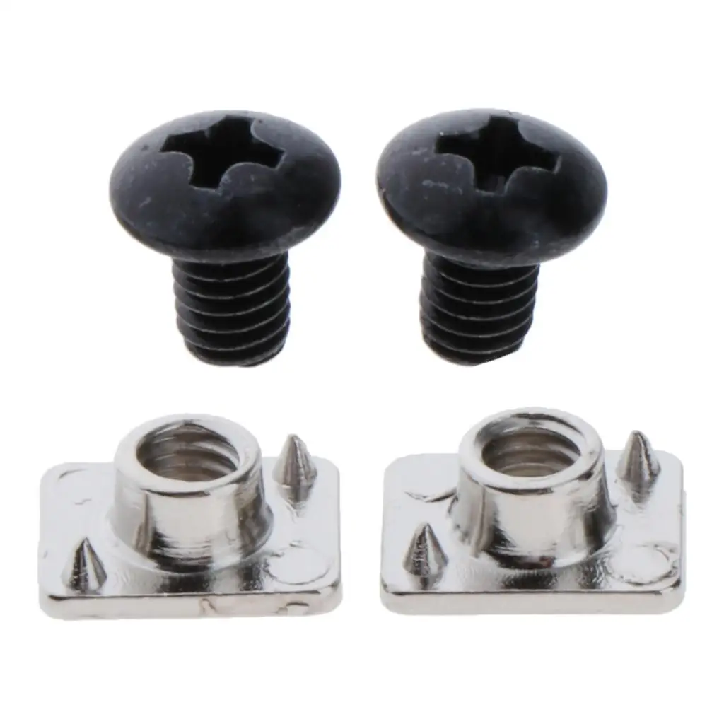 2 Pieces Replacements Inline Roller Skating Shoes Energy Strap with Screws Nuts Accessory Part 
