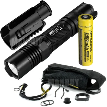 

2020 Nitecore P10GT 900LMs Outdoor Search Tactical Flashlight + NTH10 Holder + 3400mAh Rechargeable Battery Law Enforcement Duty
