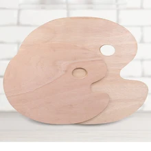 Деревянная овальная квадратная масляная Палитра для рисования профессиональная масляная краска эллипса Палитра для рисования палета школьные наборы для рисования