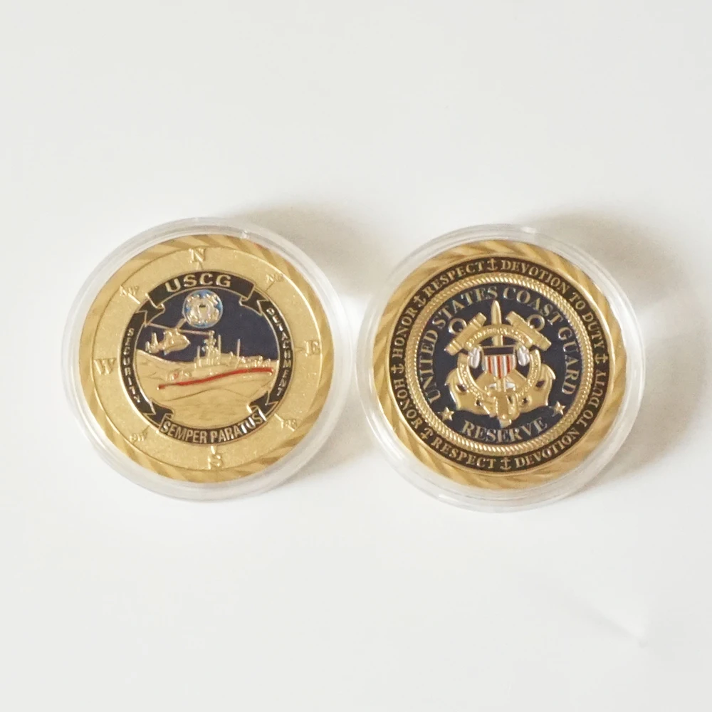 

one troy ounce Commemorative Coin United States Army Coast Guard Collection Souvenir coins