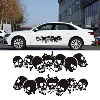 

2Pcs Car Stickers Black Side Large Graphic Vinyl Film Racing Sports Stickers Universal Car Decoration Accessories