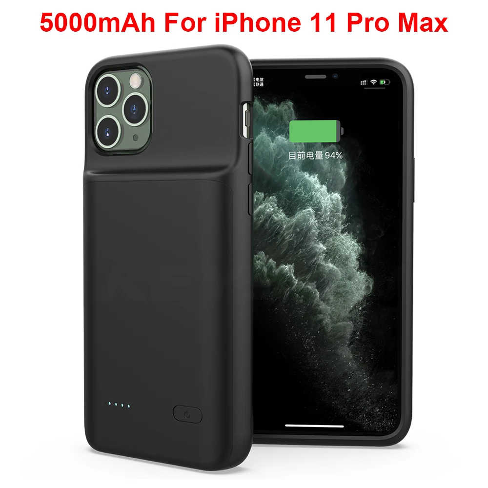 Чехол для аккумулятора KEYSION для iPhone 11 Pro 11 Pro Max Music/Sync Smart Max power Bank зарядное устройство чехол для iPhone X Xs Max XR - Цвет: For iphone 11Pro Max