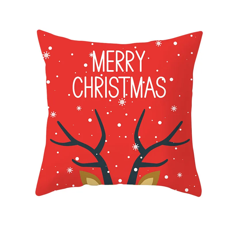 Рождественская односторонняя наволочка с принтом, уютная наволочка для дивана, стула, кровати, автомобиля, наволочка, домашний декор, Coussin Decoratif 45x45 см - Цвет: 13
