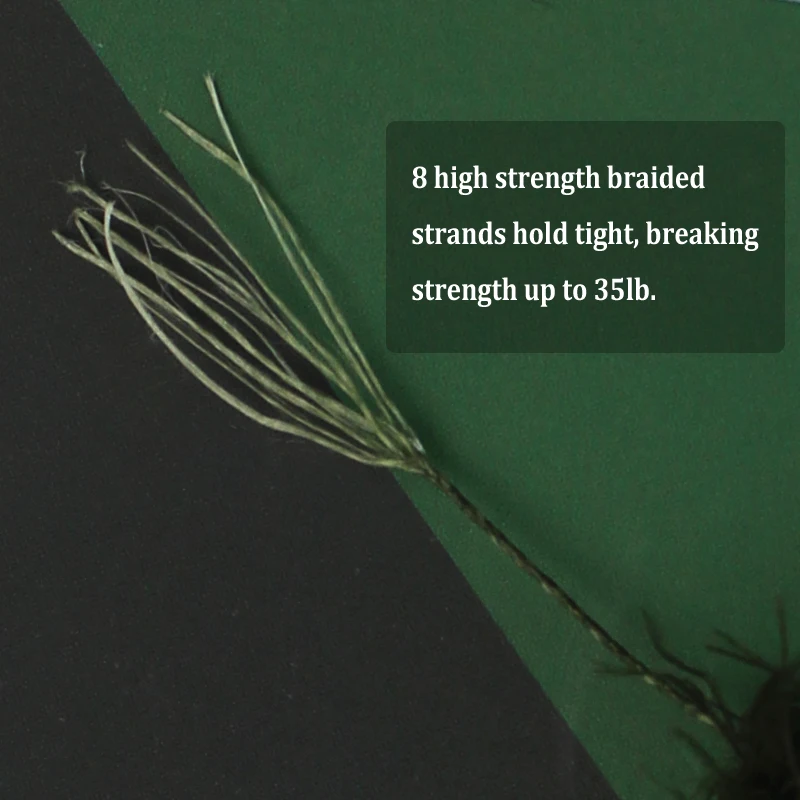 5M Weed Fishing Line Carp Fishing Realistic Soft Hook Link Rig Tool Fish Hook Imitation Natural  Tool Accessories