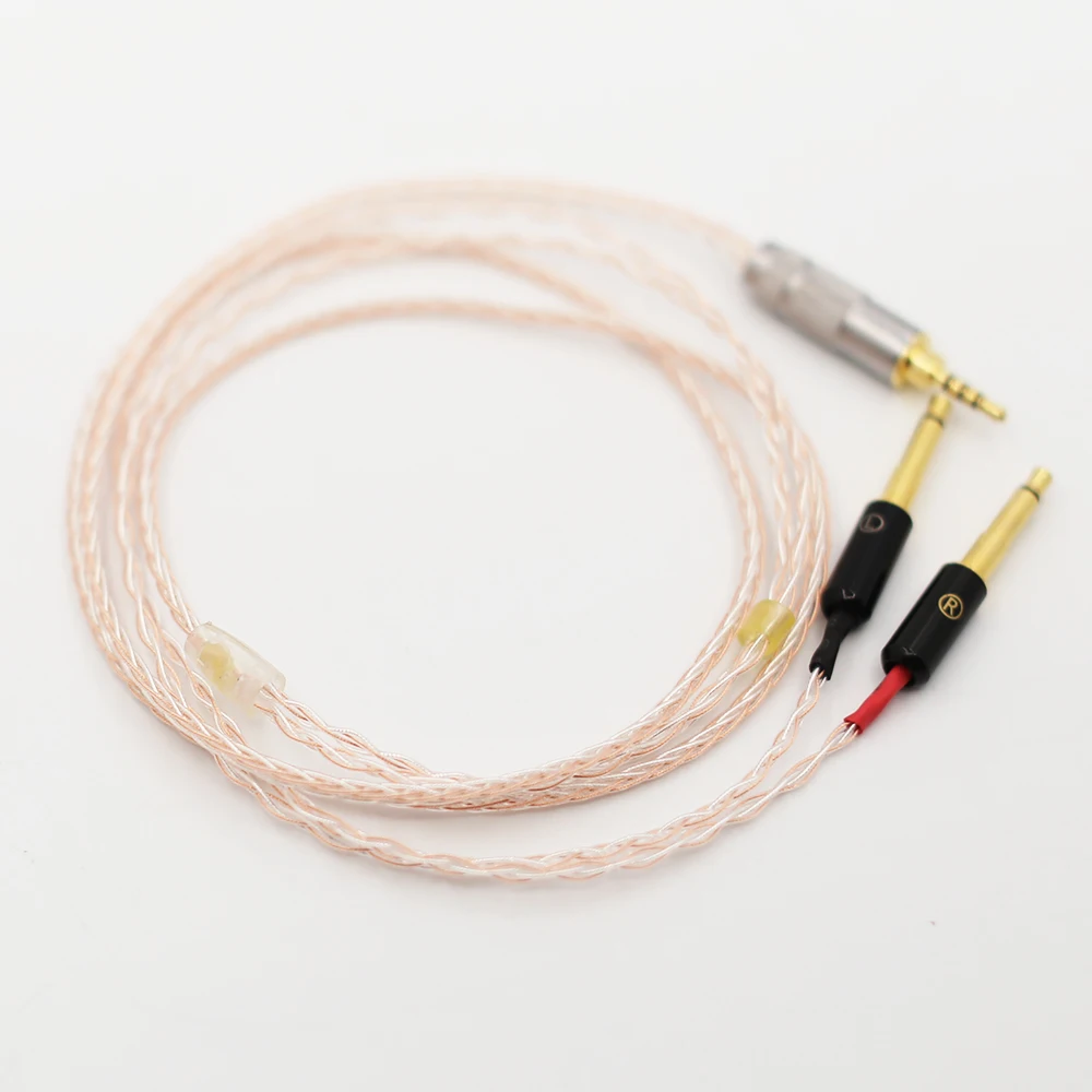 Audiocrast 8cores Replacement Headphones Cable Audio Upgrade Cable For Meze 99 Classics Focal Elear Headphones