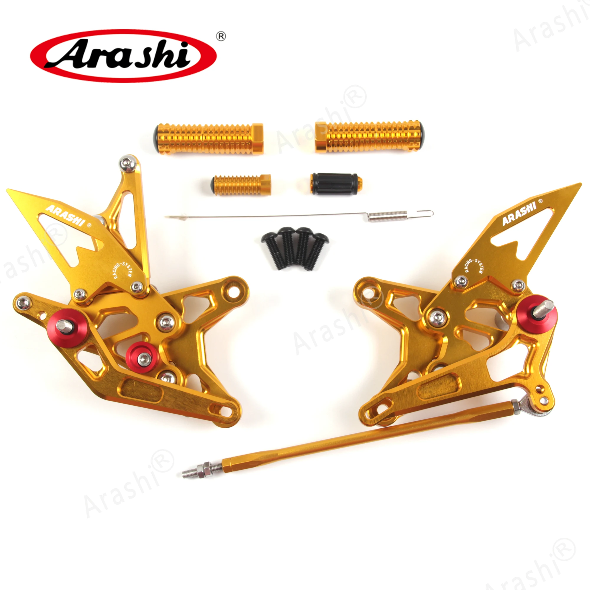 Араши для KAWASAKI NINJA ZX6R 2009- ЧПУ Регулируемая подножка подножки Rearset мотоциклетные ZX-6R ZX636 2010 2011 2012 2013