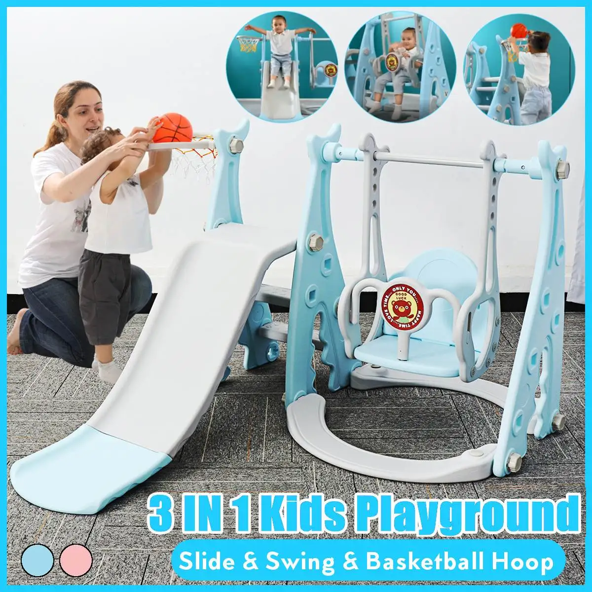 3 в 1 Детская Раздвижная доска Seesaw домашняя детская площадка пластиковая горка