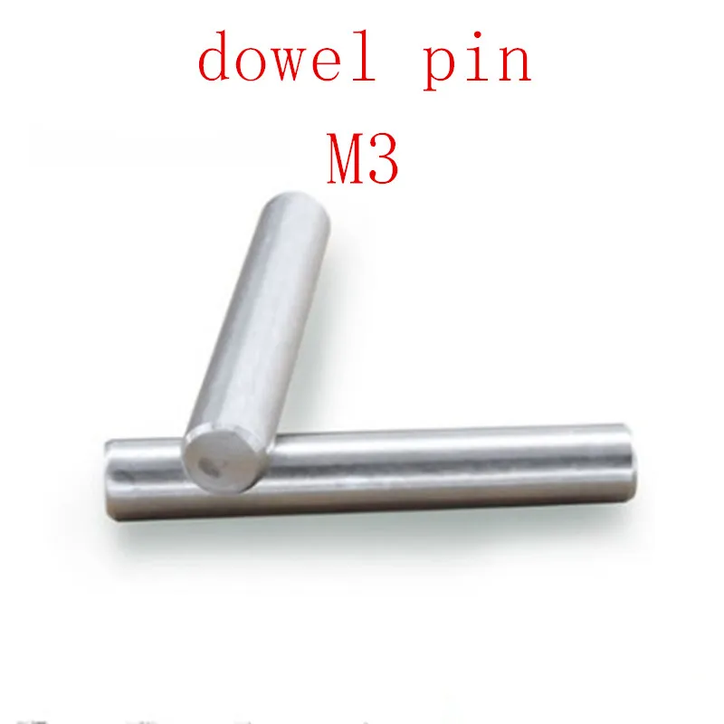 20шт M3 * 4/5/6/8/10/12/14/16/20/22/25/30 дюбель штифты GB119 304 цилиндрические из нержавеющей стали