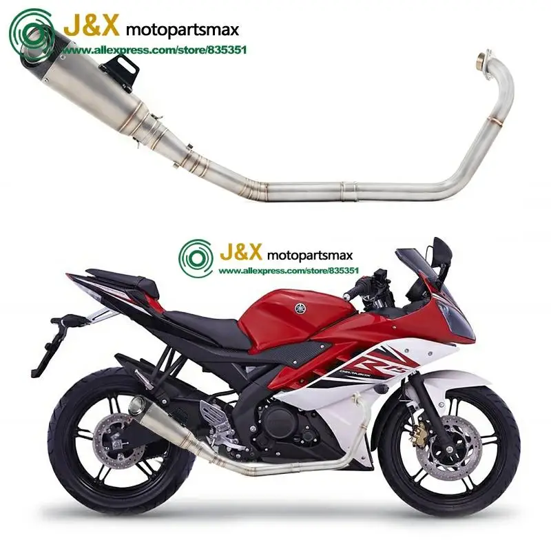 Полная выхлопная система мотоцикла Escape slip on для yamaha YZF R15 MT15 MT-15 2008- средняя труба глушителя DB-Killer