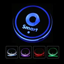 2X Светодиодные Автомобильные фары с логотипом для Mercedes Benz Smart Fortwo Forfour 453 451 Forjeremy светящиеся аксессуары