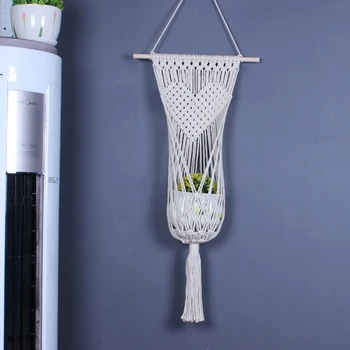 

Handwoven Macrame Plant Hanger Hanging Planter Basket Flower Pot Holder Indoor Outdoor Home Decoration