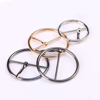 

DIY Pin Buckle Metal Tri Glide Adjust Roller Round Ring Leather Craft Accessories for Bag Belt Strap Backpack 30pcs