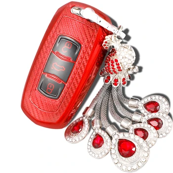 

Soft TPU Keychain Car Key Cover Case For Geely Emgrand EC7 Atlas Global Hawk GX7 Boyue NL3 EX7 NL3 X7 EC718 EC715 Key Holder Fob