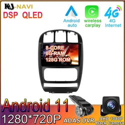 Radio con GPS para coche, reproductor Multimedia con Android 11, para Dodge Caravan 4, Chrysler, Voyager, RG, RS, Town & Country, RS, 2000   2007