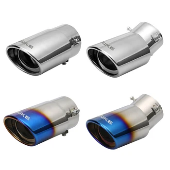 

1Pcs/Set Car Accessories For Nissan JUKE Emblem Chrome Plating Stainless Steel Car Exhaust Muffler Tip Pipes Cover