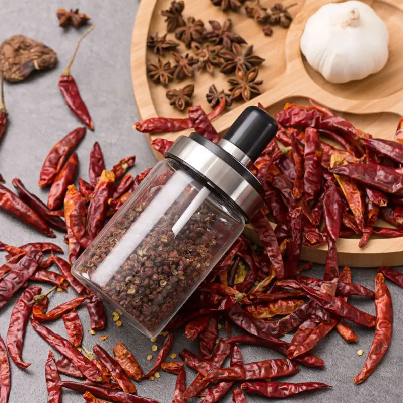 Банка для специй, стеклянная банка для хранения, банка для хранения, может быть загружена с медом, для хранения трав, маленькая кухонная емкость для хранения приправ, ложка, крышка, бутылка