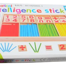 Деревянные Монтессори учебные пособия по математике детей Счетные палочки детский сад ребенка раннего возраста Шу Цзы Банг игрушка