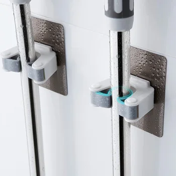 

Shuangqing Mop Hook Strong Adhesive Hole Punched Toilet Wall Hangers Wall Bathroom Hook Stickers Wall-5299